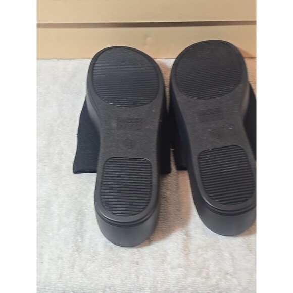 MADDEN NYC WOMENS SIZE 9.5 BLACK SLIP-ON PLATFORM SLIDES SANDALS BRAND NEW - Picture 7 of 8